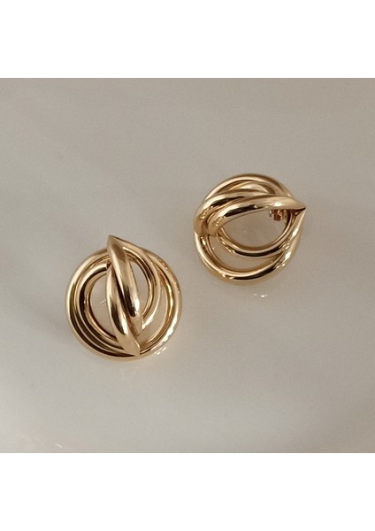 Pirinç Gold Renk Küpe