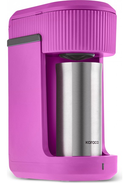 Mono Personal Filtre Kahve Makinesi ve Inox Kişisel Termos Hediyeli Raspberry Pink