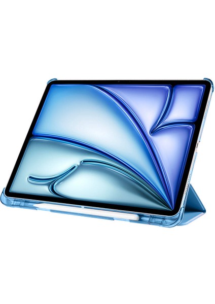 Apple iPad Pro 11 Inc 2. Nesil (2020) Kalemlikli Standlı Yarı Saydam Hard Pc Kılıf A2228 A2068 A2230 fiyatları