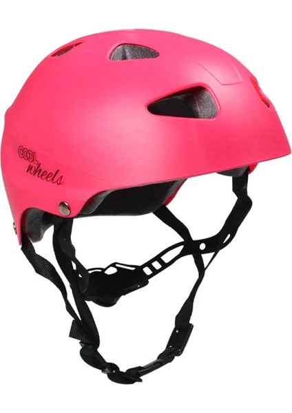 Pembe Kız Çocuk Kaskı Spor Koruyucu Başlık Kaskı Kaykay Bisiklet Scooter Paten Için Kask Ayarlanabilir