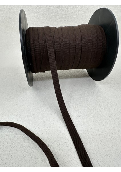 1 cm Grogren Şerit-5 Metre-(Kahverengi)