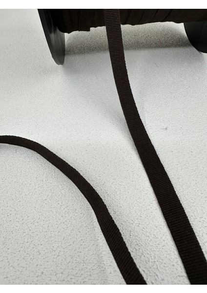 1 cm Grogren Şerit-5 Metre-(Kahverengi)