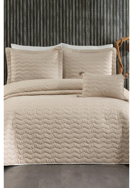 Perla Çift Kişilik Yatak Örtüsü 250X260 Cappucino
