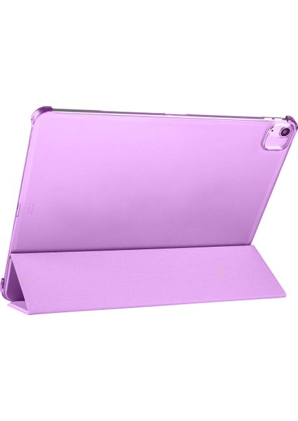 Apple iPad Pro 11 Inc 4. Nesil (2022) Kalemlikli Standlı Yarı Saydam Hard Pc Kılıf A2759 A2761 A2435