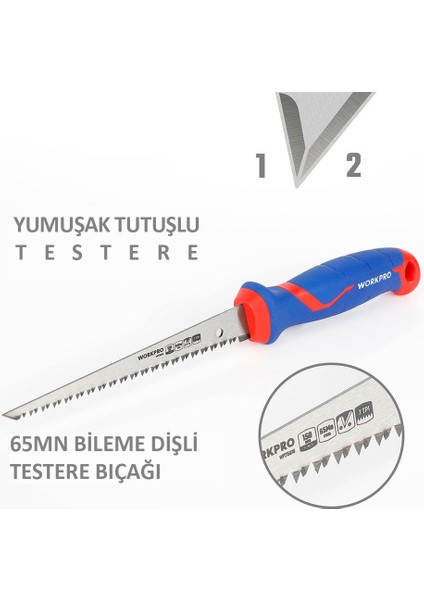 WP215016 150 mm Hızlı Kesim Profesyonel Alçıpan Testeresi