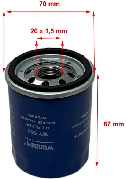 Fiat Punto Evo (1.2 48-51 Kw, 1.4 55-57 Kw) 2009-2012 Yağ Filtresi fiyatları