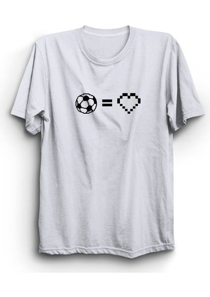 Futbol Aşkı, Football, Top, Aşk, Love, Spor Pamuk Tişört