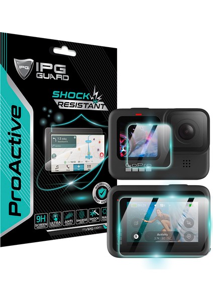 Gopro HERO10 - HERO12 Kamera Için 9h Nano Ipg Proactive Ekran Koruyucu (2 Adet)