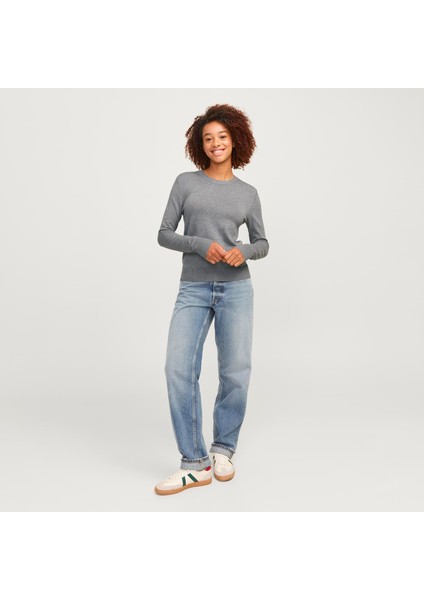 Kadin Bisiklet Yaka Uzun Kollu Kazak - Cara modelleri