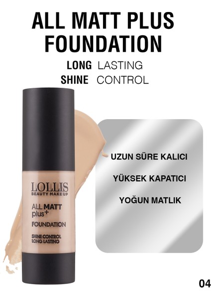 All Mat Plus Fondöten 004 Koyu Ton