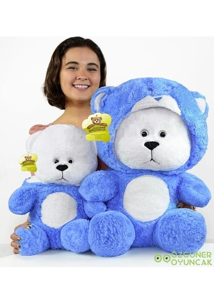 Peluşçu Dayı 90 cm Kapşonlu Uykumcuk Peluş Ayıcık Panda fiyatları