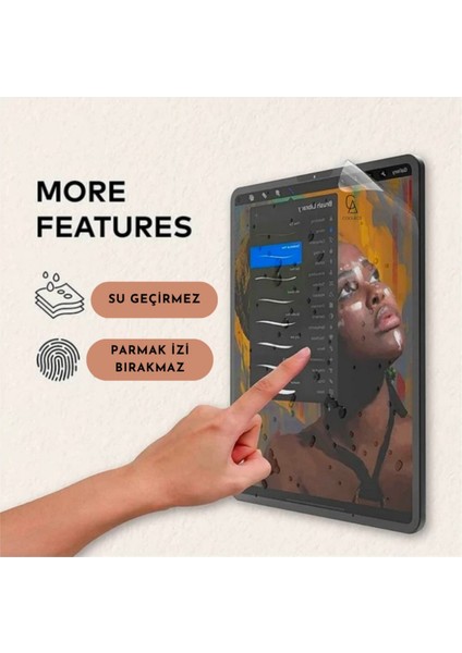 Xiaomi Redmi Pad Pro 12.1 İnç ile Uyumlu Paperlike Kağıt Hissi Yazım Çizim Ekran Koruyucu Film