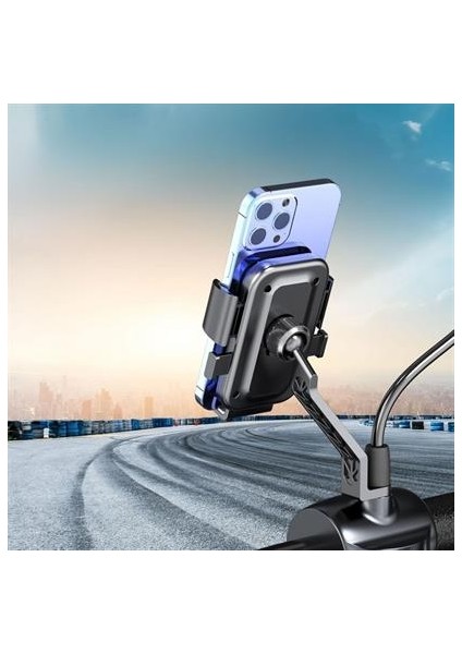 Petinka telefon Tutucu 360 Derece dönebilen Dikiz Aynası Modeli motor Bisiklet Scooter Için Tutucu fiyatları
