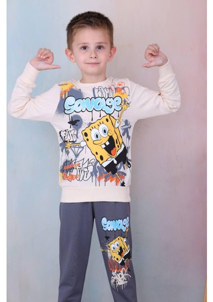 Erkek Çocuk Sünger Bob Alt Üst Takım