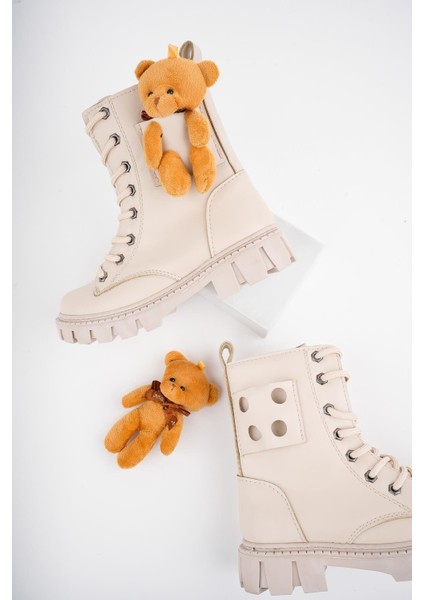 Pinky Garantili Ayıcıklı Fermuarlı Bağcıklı Postal Çocuk Bot modelleri