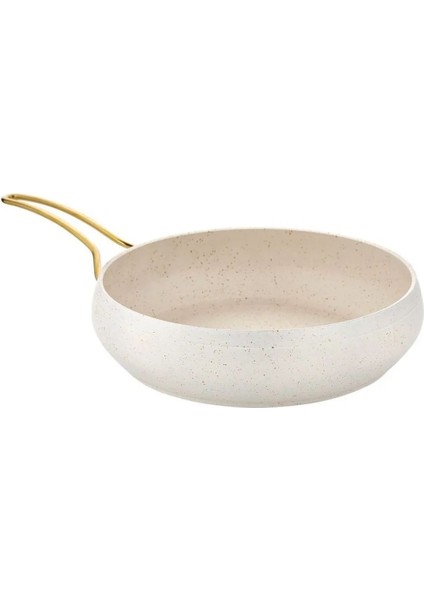30 cm Güveç Granit Tava - Krem