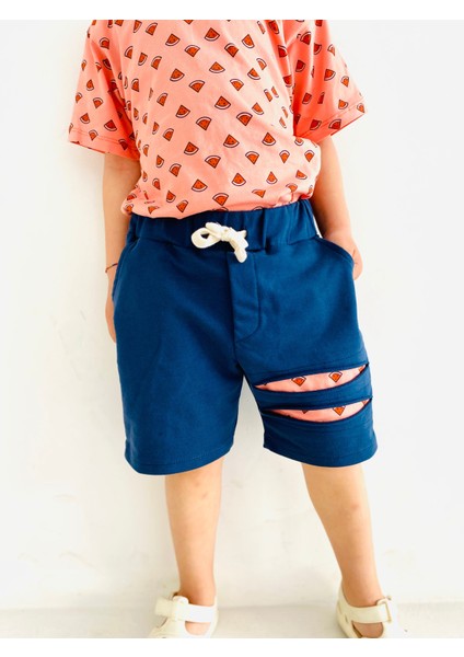 Çocuk Karpuz Baskılı Şort Takımı modelleri