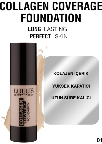 Collagen Coverage Fondöten 00 Porcelain Çok Açık Ton