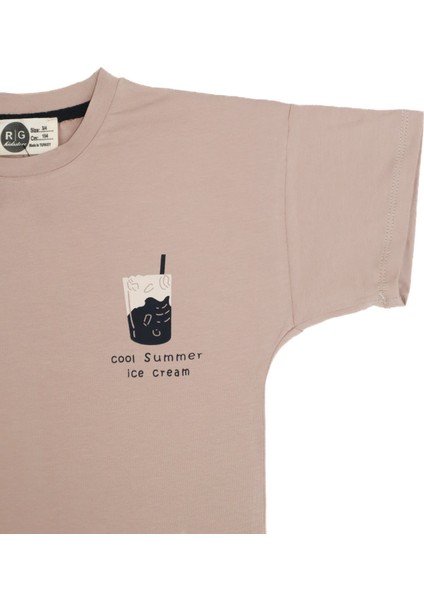 Çocuk Cotton Tshirt Şort Pamuklu Takım