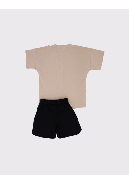 Çocuk Cotton Tshirt Şort Pamuklu Takım