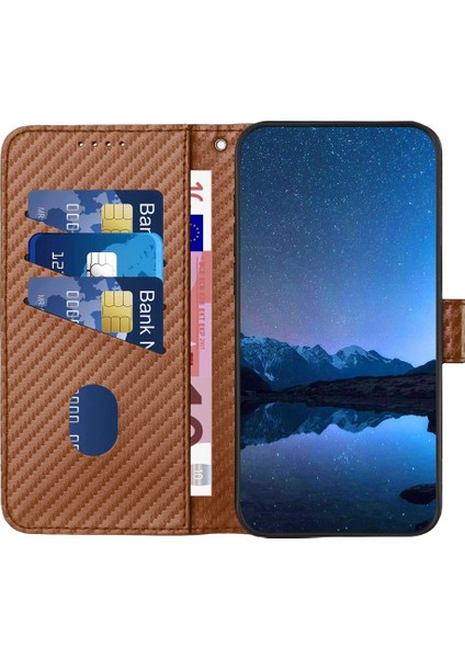 Tecno Camon 30 Pro Için Karbon Fiber Deri Kılıf (Yurt Dışından)