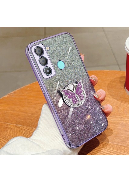 Tecno Pop 5 Lte Için Glitter Tpu Telefon Kılıfı (Yurt Dışından)