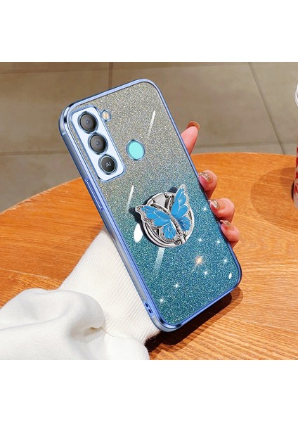 Tecno Pop 5 Lte Için Glitter Tpu Telefon Kılıfı (Yurt Dışından)