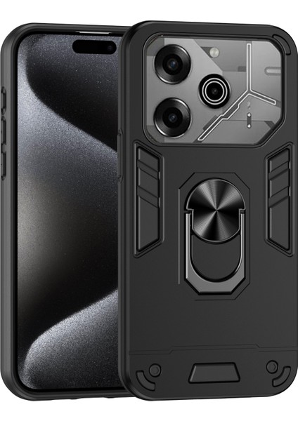 Tecno Pova 6 Pro Için Halka Tutucu Telefon Kılıfı (Yurt Dışından)