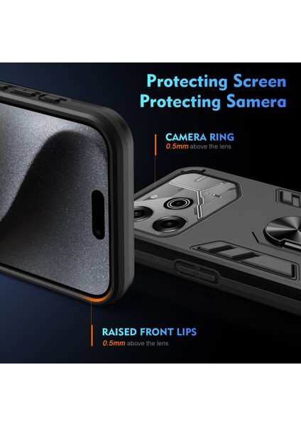 Tecno Pova 6 Pro Için Halka Tutucu Telefon Kılıfı (Yurt Dışından) modelleri