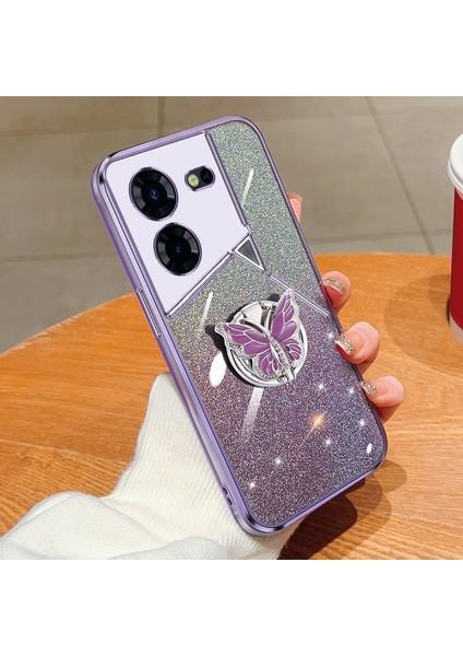 Tecno Pova 6 Pro Için Glitter Tpu Telefon Kılıfı (Yurt Dışından)