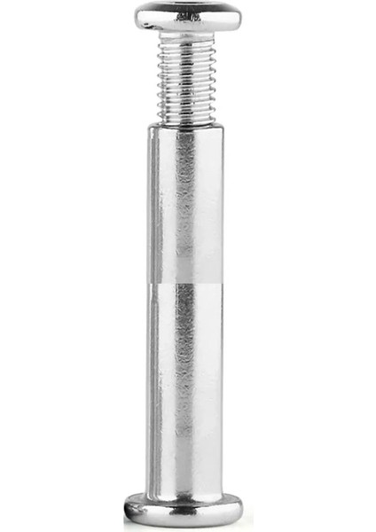 8 Adet Paten Teker Bağlantı Parçaları Aks Erkek ve Dişi Vidalar 6 mm x 9 cm Paten Yedek Parçası Vida