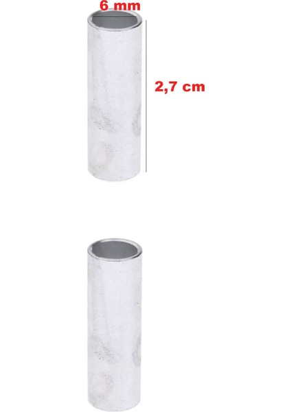 2 Adet Alüminyum Paten Teker Bağlantı Borusu Inline Paten Yedek Parçası 6mm X2,7 cm