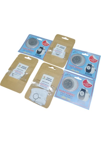 Safir Musluk Bezi ve Yıldız Demlik Süzgeci Üçlü Set Kampanya 3 Paket Beşli Musluk Bezi ve 3 Paket Demlik Süzgeci fiyatları