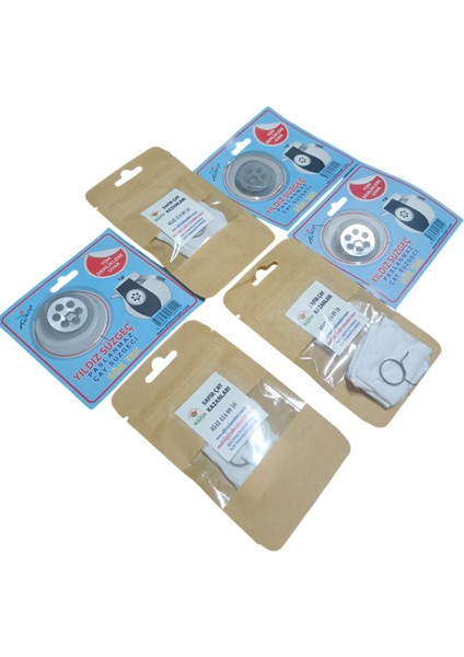 Safir Musluk Bezi ve Yıldız Demlik Süzgeci Üçlü Set Kampanya 3 Paket Beşli Musluk Bezi ve 3 Paket Demlik Süzgeci modelleri