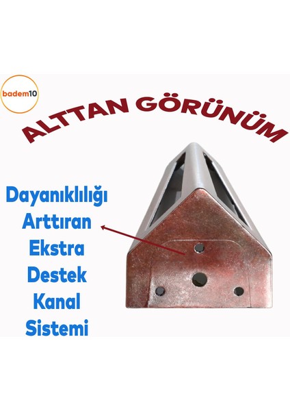 Ovit Metal Antik Bakır 14 cm Mobilya Koltuk Kanepe Konsol Tv Ünitesi Yükseltici Ayağı Ayakları 4 Adet fırsatları