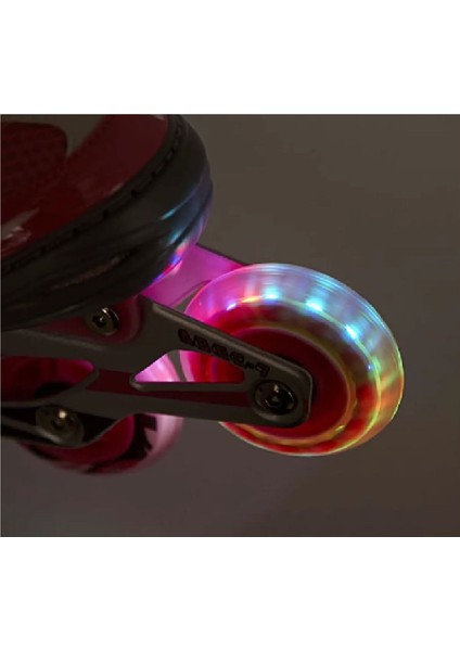 Pu Silikon Teker 64 mm Abec-7 Rulmanlı Işıklı Yedek Paten Tekerleği