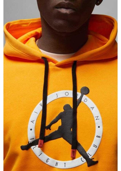 Jordan Flight Mvp Graphic Fleece Pullover Hoodie Erkek Turuncu Sweatshirt