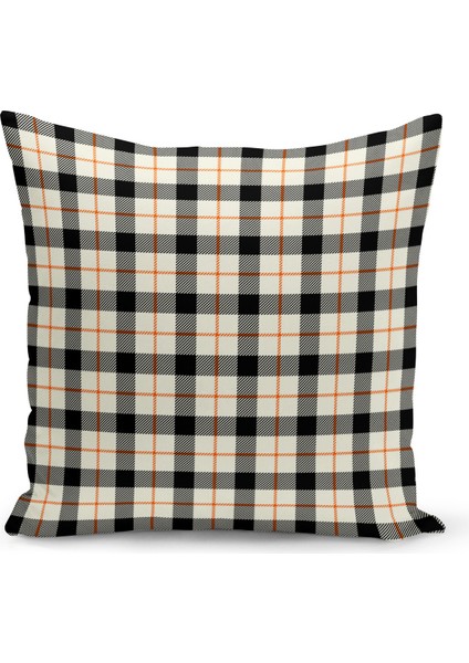 Yılbaşı Ekose Serisi Çift Tarafı Dijital Baskılı Kırlent Kılıfı (Christmas Noel Cushion Cover)