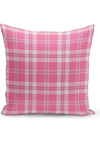 Yılbaşı Ekose Serisi Çift Tarafı Dijital Baskılı Kırlent Kılıfı (Christmas Noel Cushion Cover)