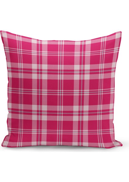 Yılbaşı Ekose Serisi Çift Tarafı Dijital Baskılı Kırlent Kılıfı (Christmas Noel Cushion Cover)