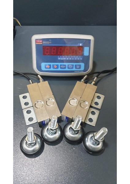 Tartı Hayvan Kantarı Set Kendi Kantarını Kendin Yap Kalibrasyonlu Loadcell Indikatör Terazi Baskül Kantar