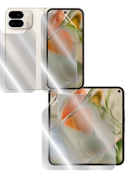Google Pixel 9 Pro Fold (Iç, Dış Ekran ve Arka Kapak) Için Ipg Hydrogel Ekran Koruma