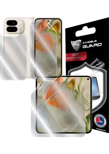 Google Pixel 9 Pro Fold (Iç, Dış Ekran ve Arka Kapak) Için Ipg Hydrogel Ekran Koruma