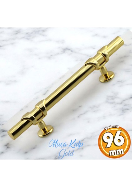 Maça Gold Metal Kulp 96 Mm-9.6 cm Mobilya Çekmece Mutfak Dolabı Kulbu Altın