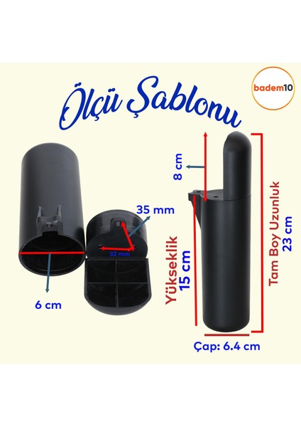 Kapsül Bohem Mobilya Kanepe Tv Ünitesi Koltuk Konsol Yükseltici Ayakları Siyah 15 cm 4 Adet fiyatları