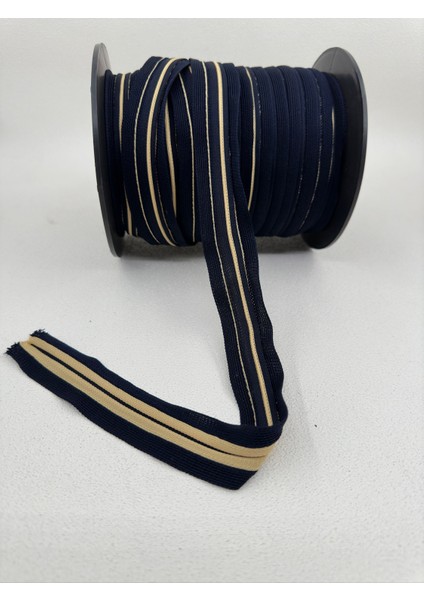 3.5 cm Raşel Şerit-5 Metre-(Laci/bej)