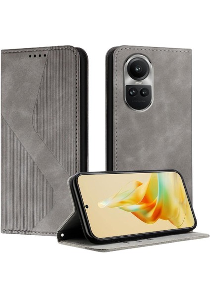 Oppo Oppo 10 Pro 5g Pu Deri Için Kılıf Folio Manyetik Kart Yuvaları Çevirin (Yurt Dışından) indirimleri