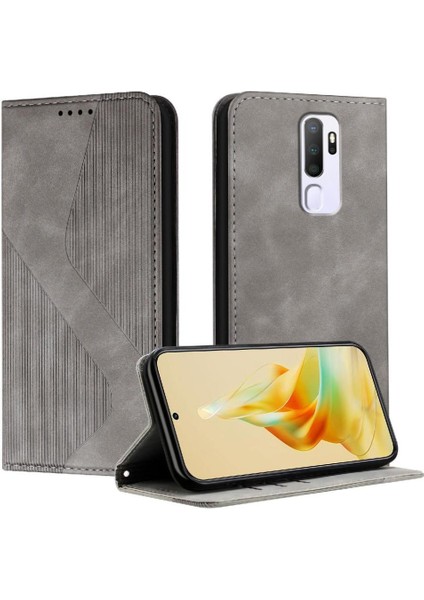 BDT Boutique Oppo A9 2020 Için Kılıf Folio Kapak Pu Deri Manyetik Kart Yuvaları Tutucu (Yurt Dışından)