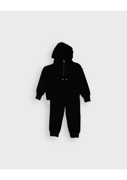 Çocuk Parça Detaylı Sweatshirt Eşofman Takımı