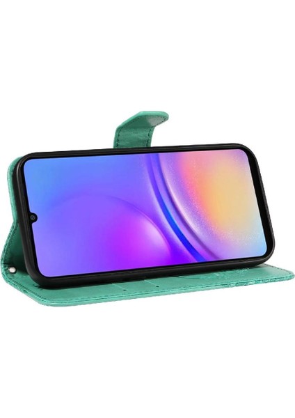 Kredi Kartı Yuvası Kabartmalı Kelebek ile Samsung Galaxy A06 Için Flip Case (Yurt Dışından)